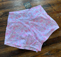 Pink Camo Yoga Shorts