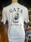 Strutting Eagle SS Pocket Tee - light gray
