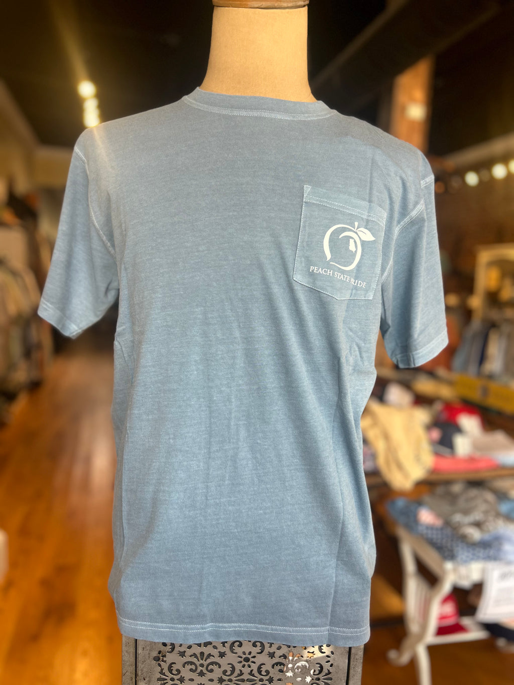 Classic City Establishments SS Pocket Tee Denim