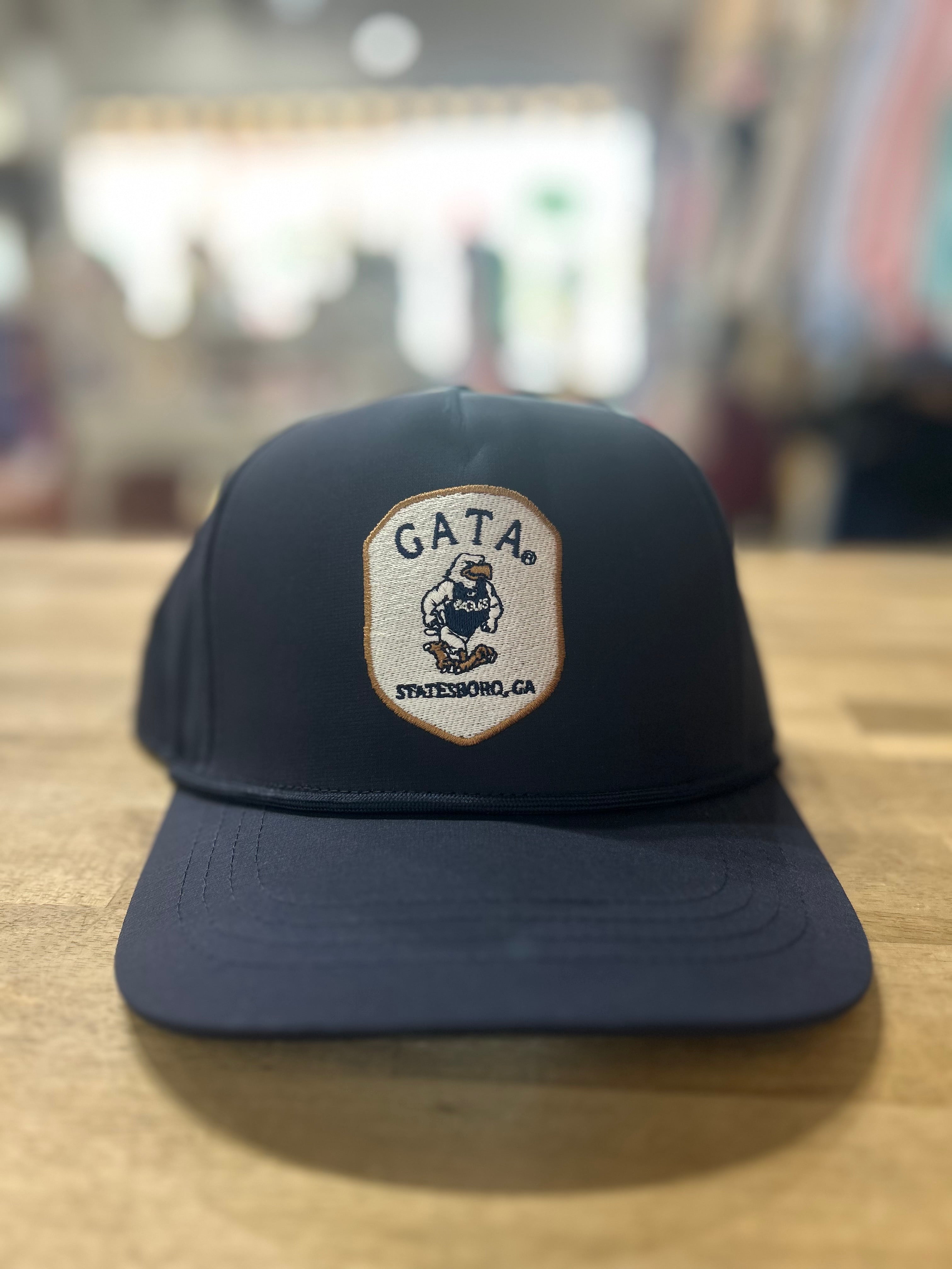 Strutting Eagle Patch 5 Panel Perf. Hat - Navy