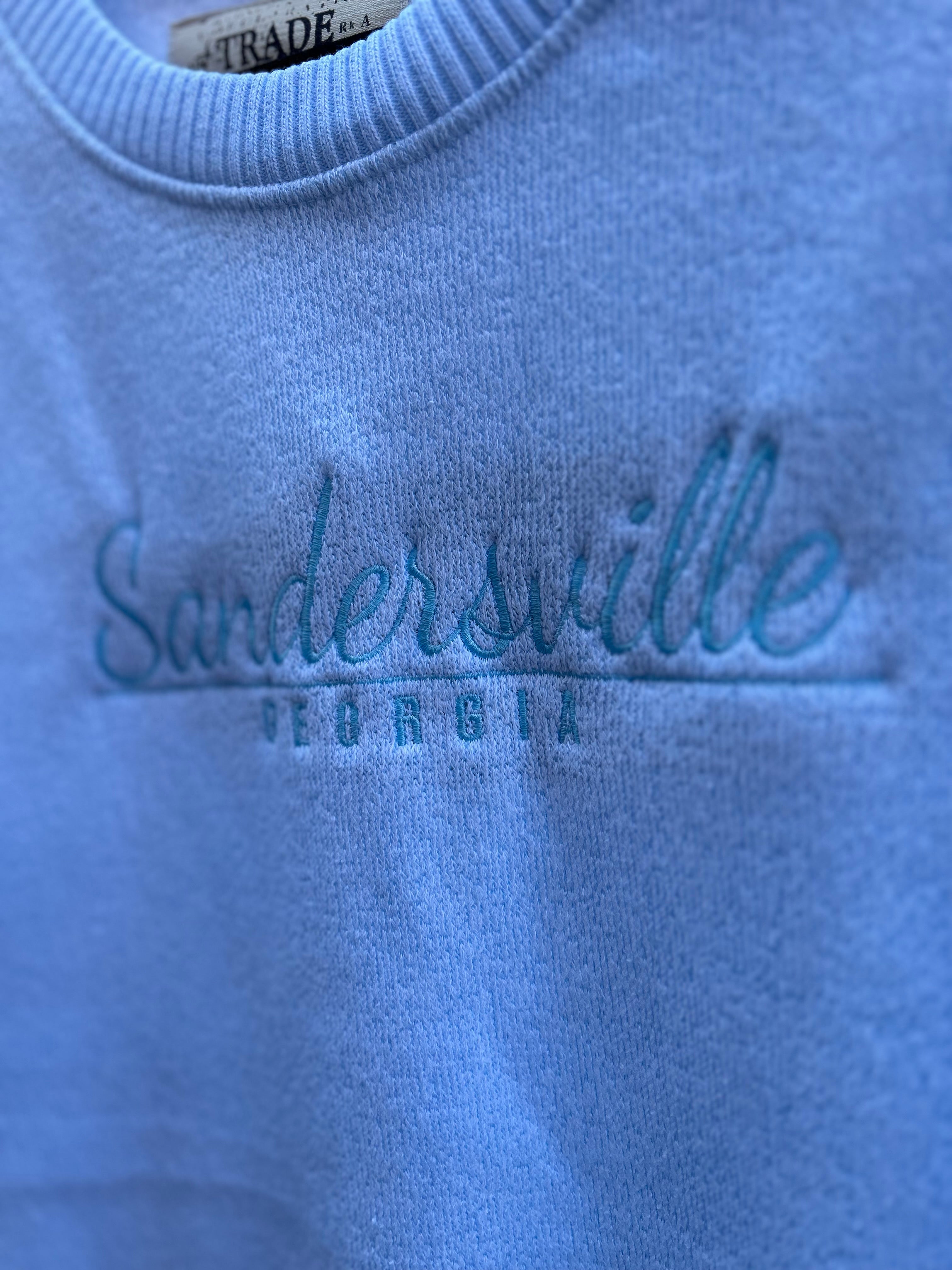 Sandersville Embroidered Nantucket Pullover W/ round hem