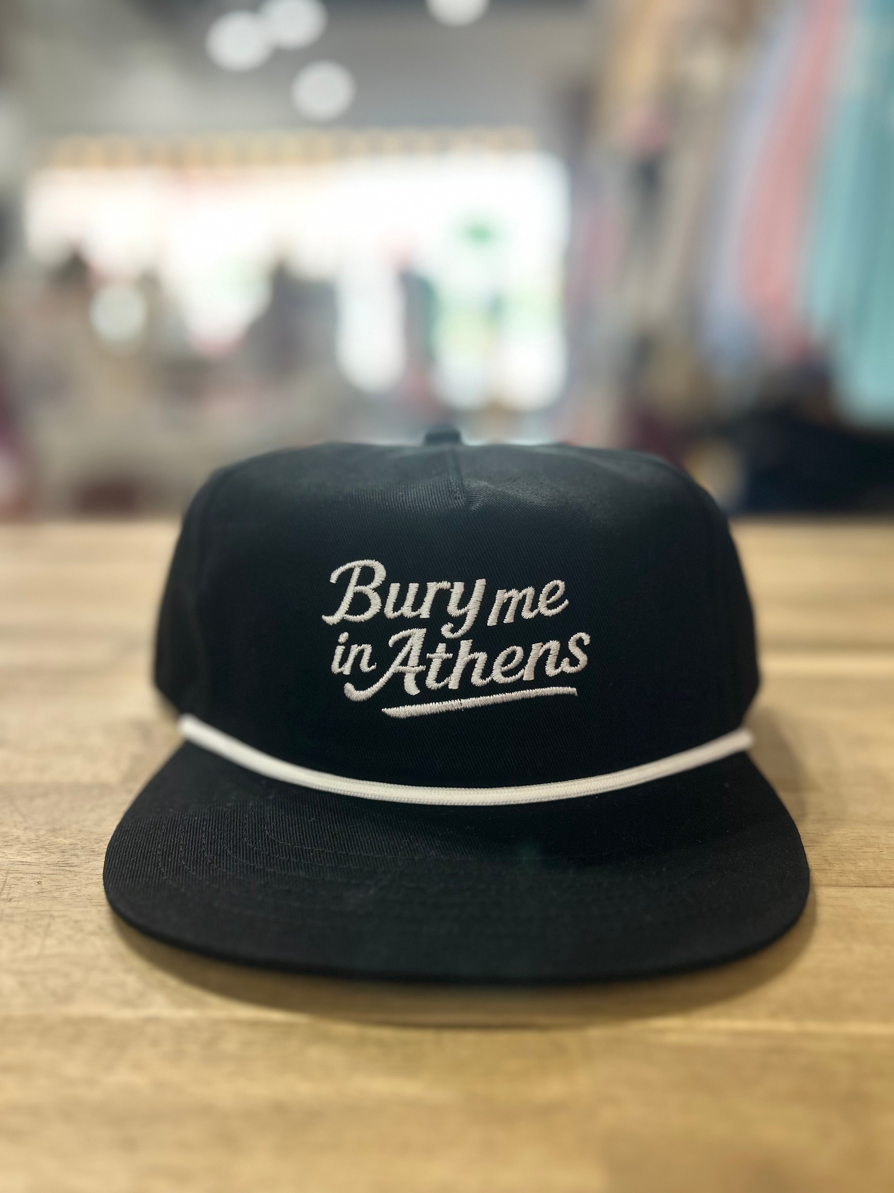 Bury Me In Athens 84 Cotton Hat - Black