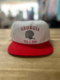 GA Til I Die 84 Cotton Hat - White & Red
