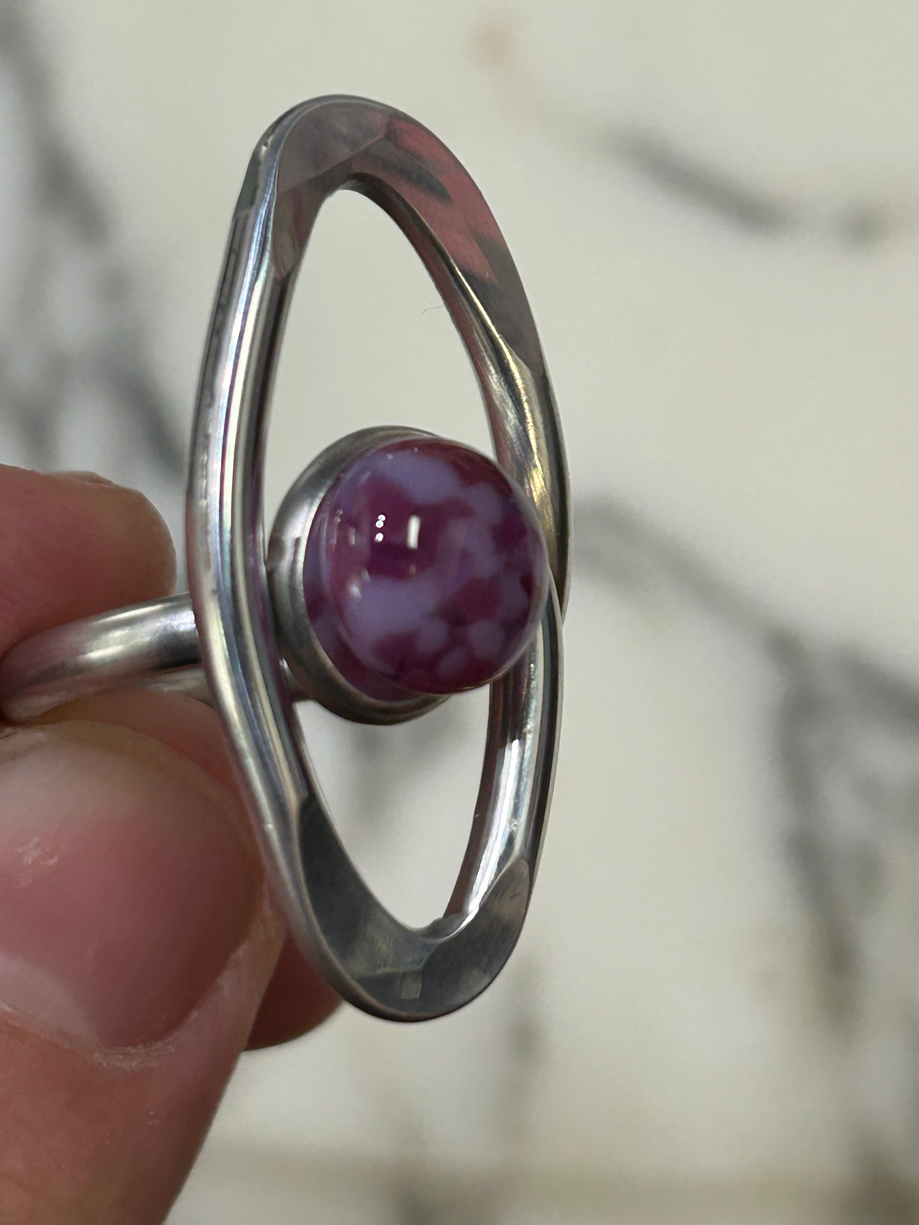 #41 Open Eye Ring with stone