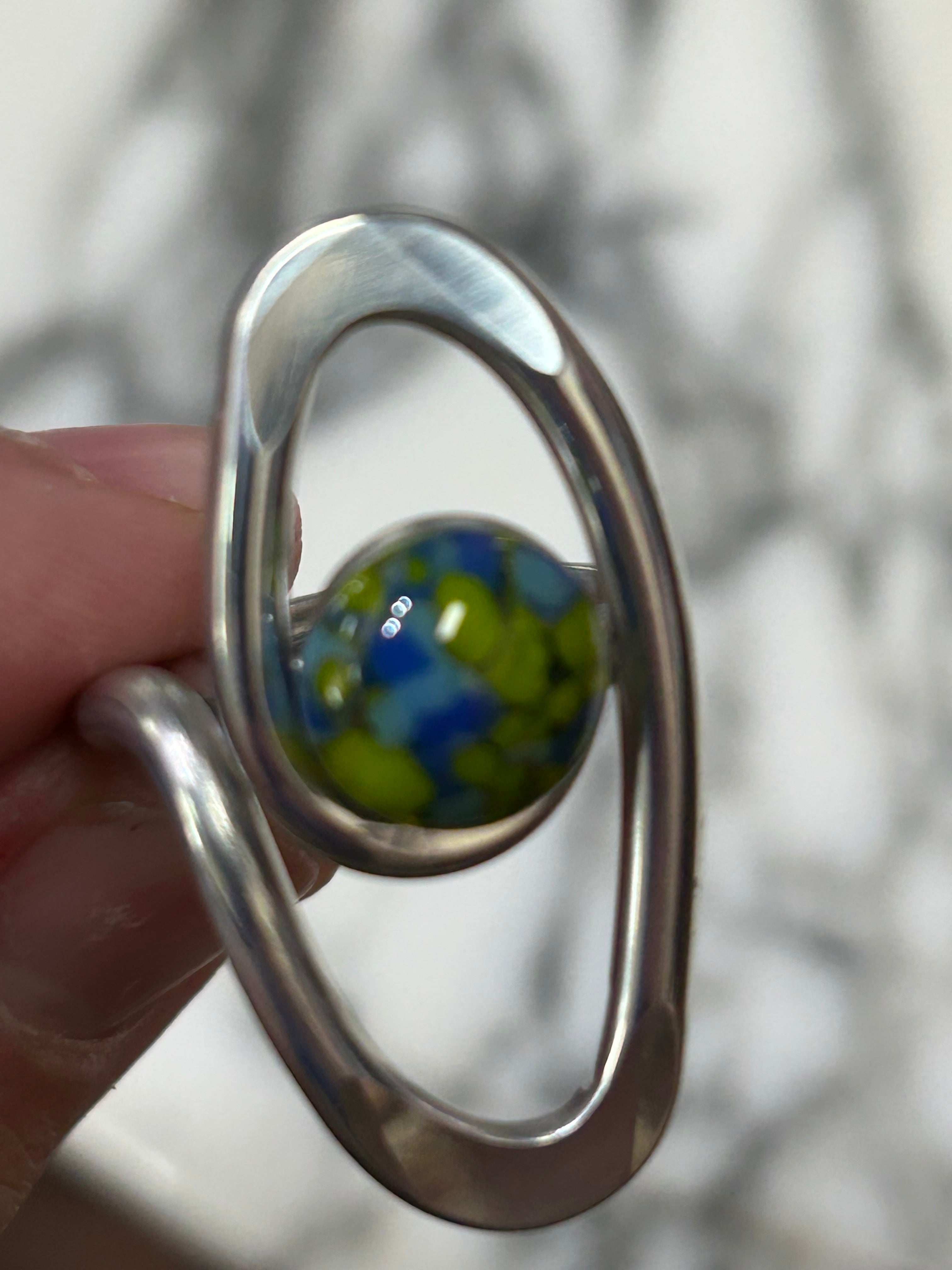 #41 Open Eye Ring with stone