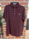 UGA Standing Dawg Gaura Cotton Lyocell Polo-Red & Black