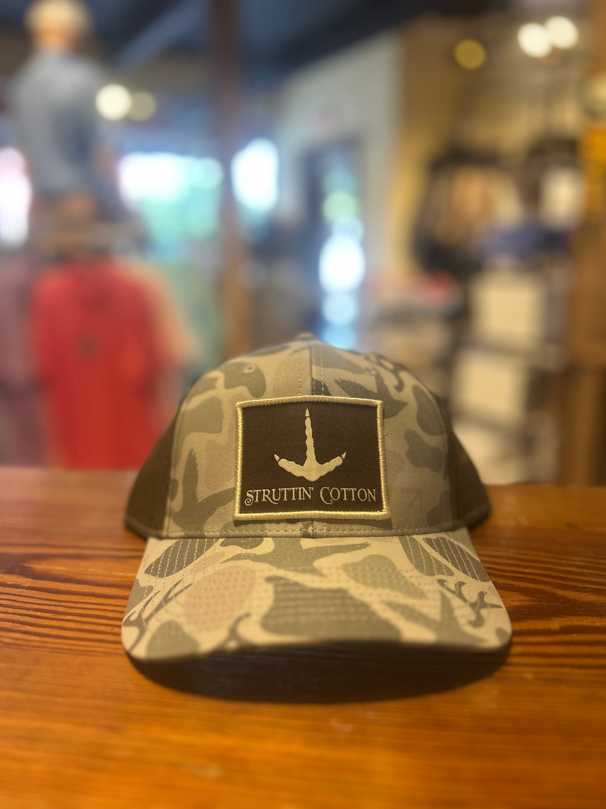 Turkey Track Patch Washed Standout Camo Trucker