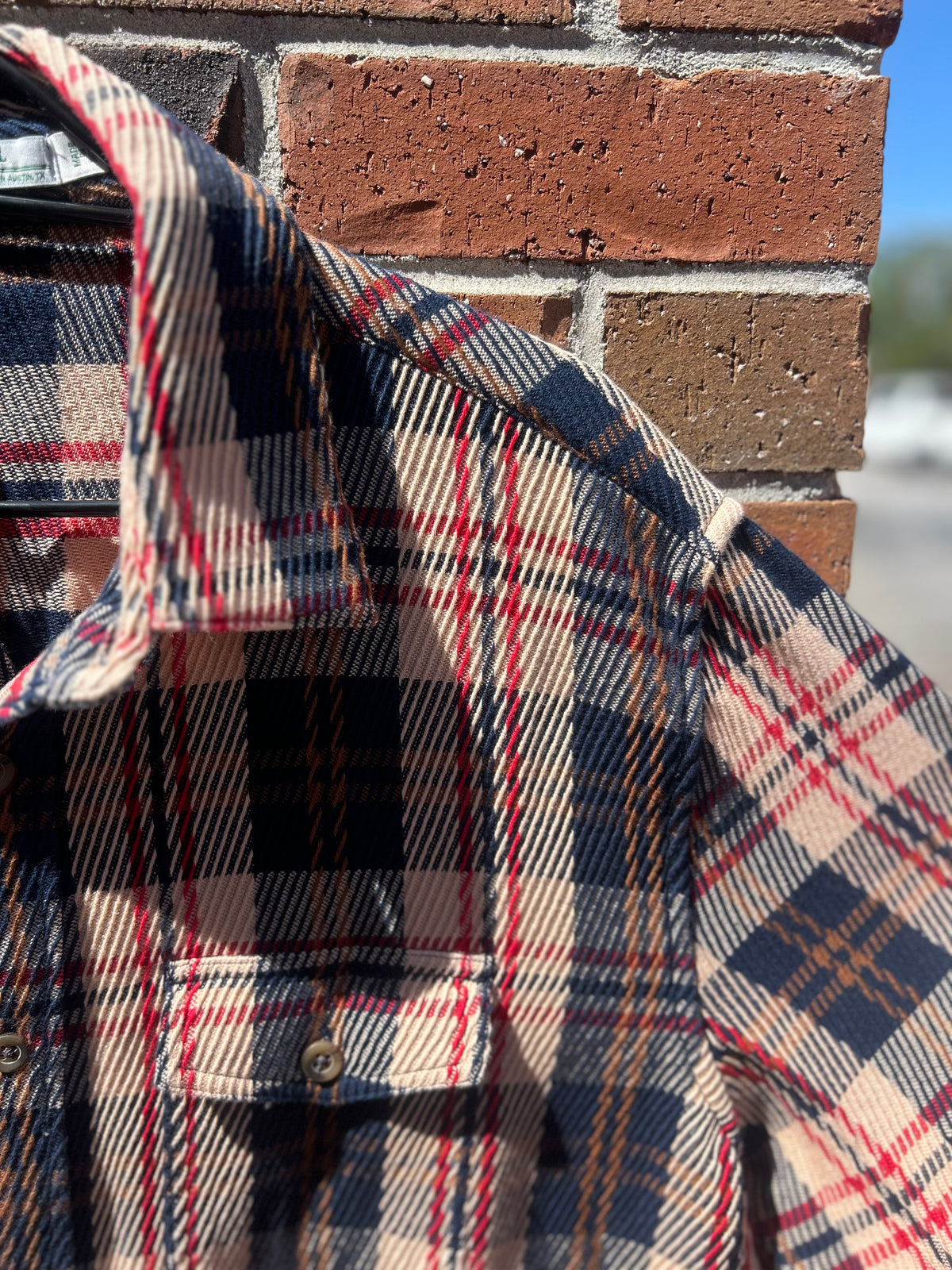 Heavy Woven Shacket - Navy Multi Plaid