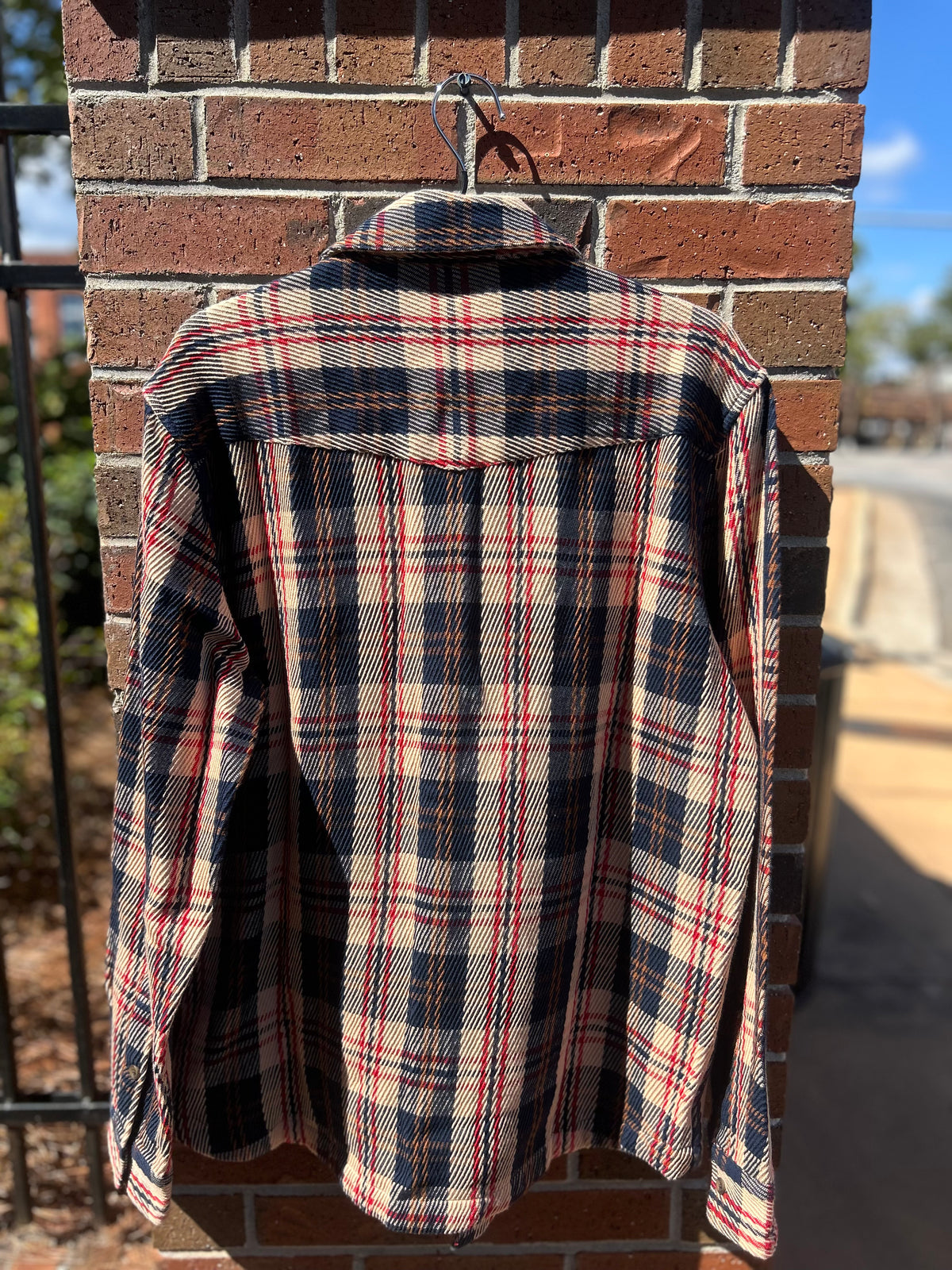 Heavy Woven Shacket - Navy Multi Plaid