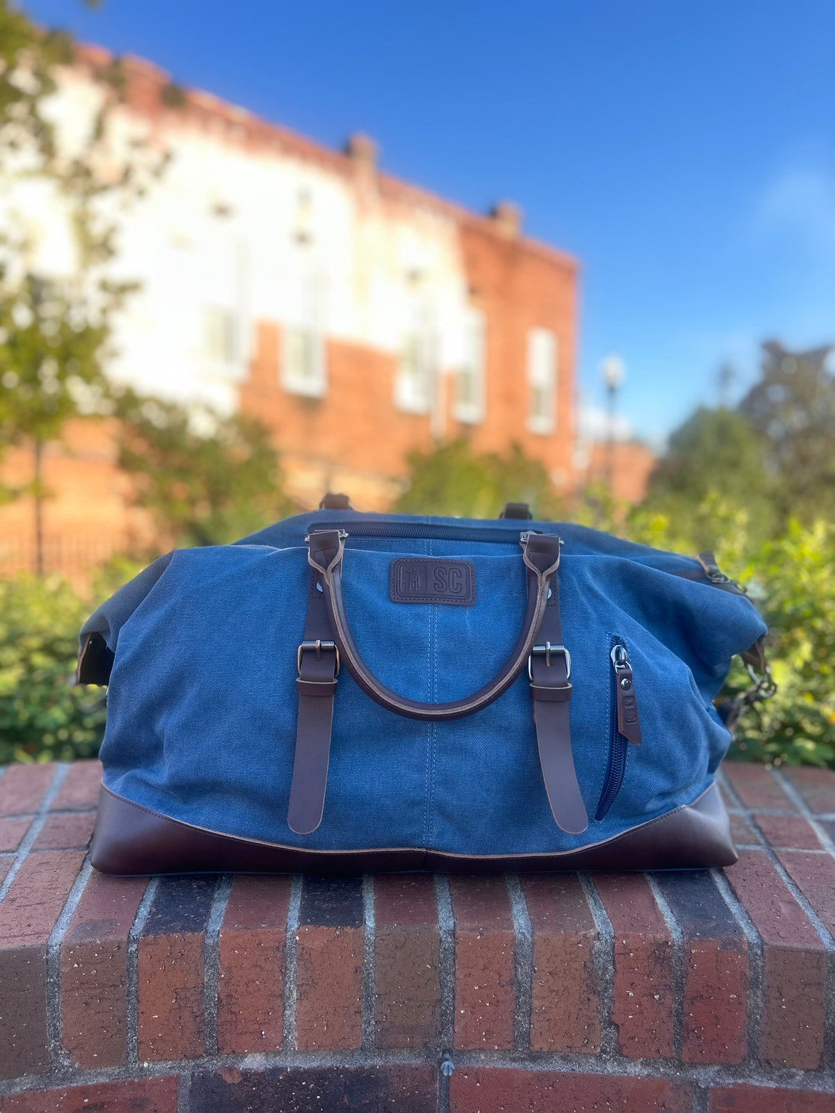 Waxed Canvas Bag - Antique Denim