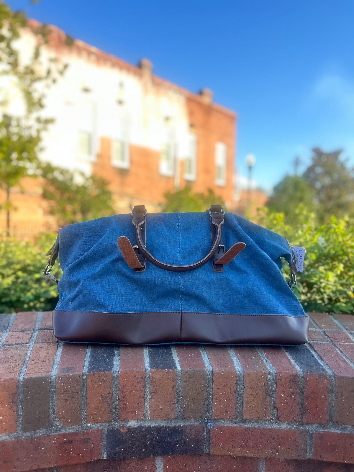 Waxed Canvas Bag - Antique Denim