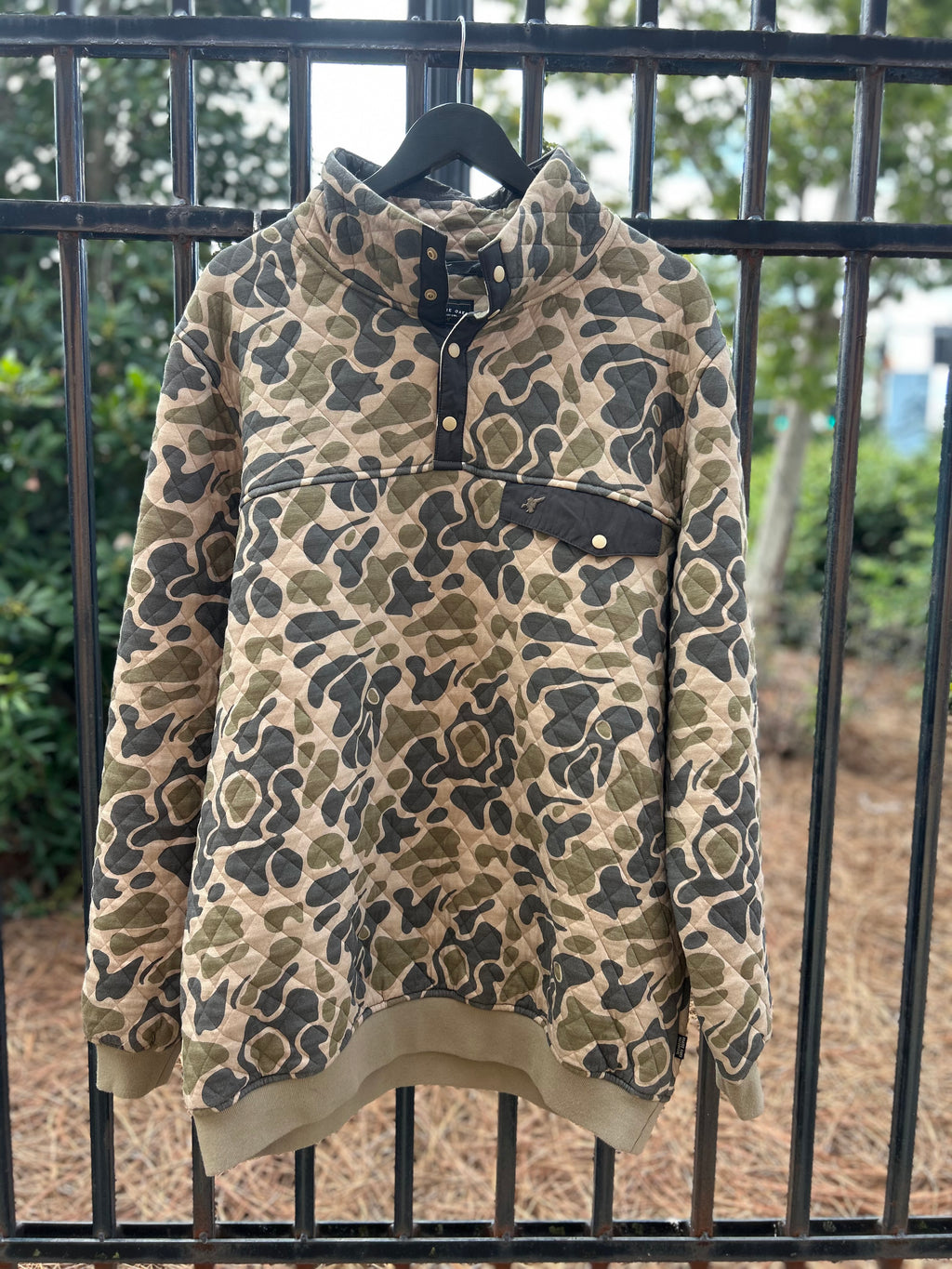 Hermitage 1/4 Snap Shirt - Olive Traditions Camo