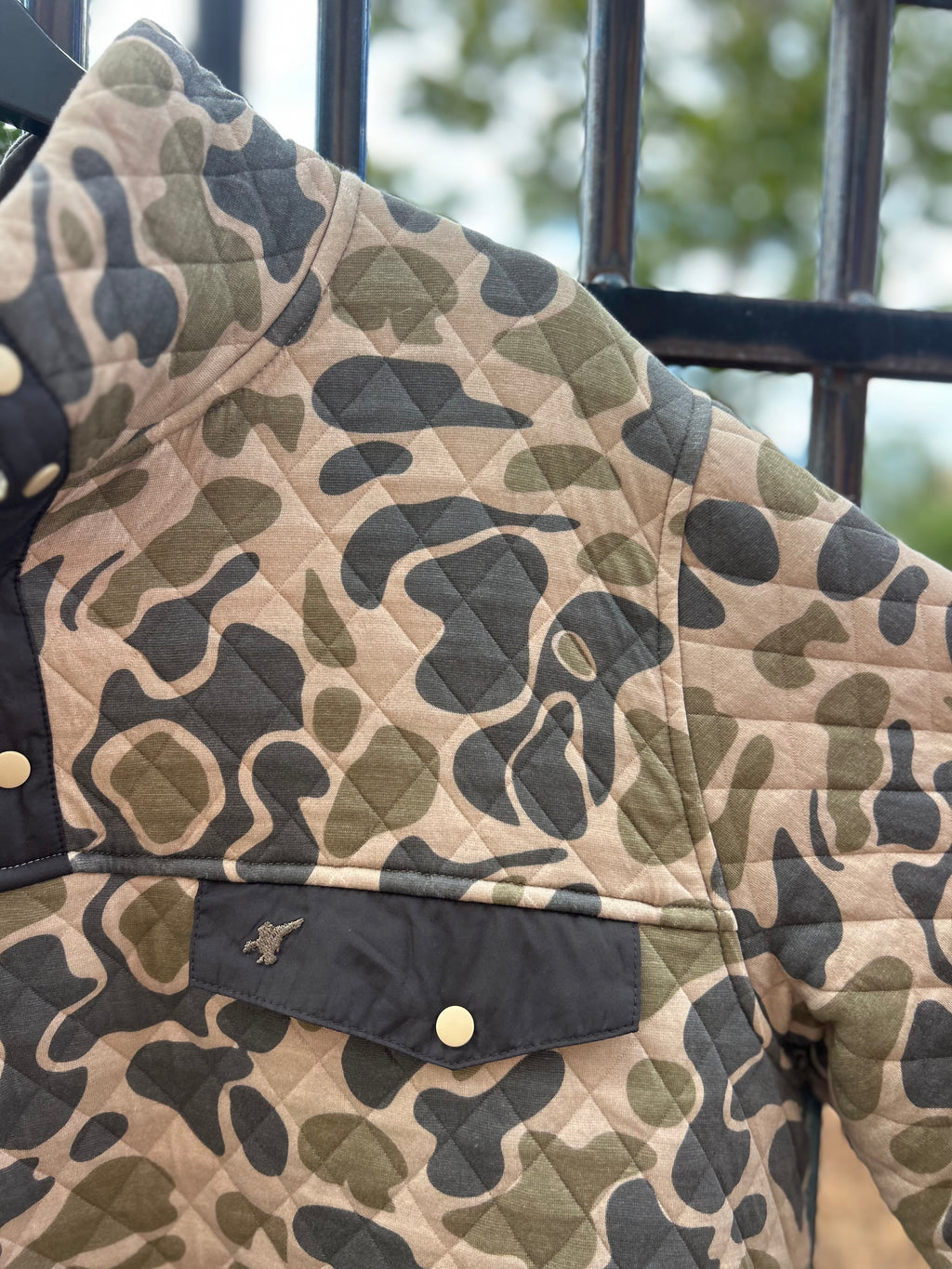 Hermitage 1/4 Snap Shirt - Olive Traditions Camo