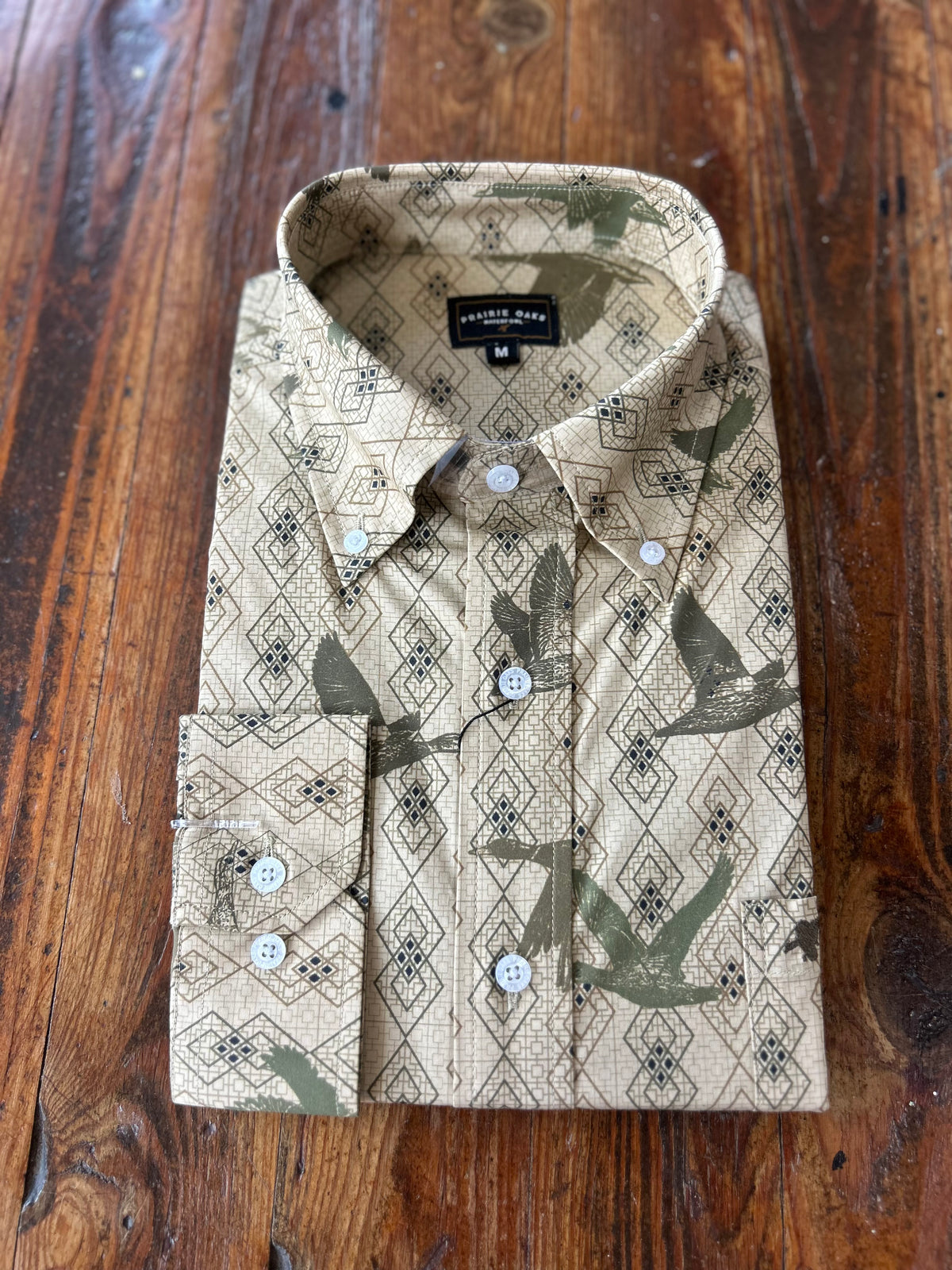 The Lodge Button Down - Diamond Ducks Khaki