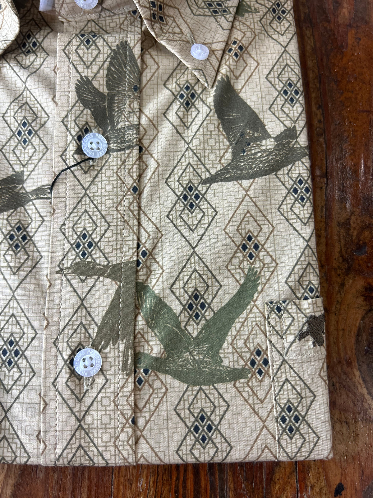 The Lodge Button Down - Diamond Ducks Khaki