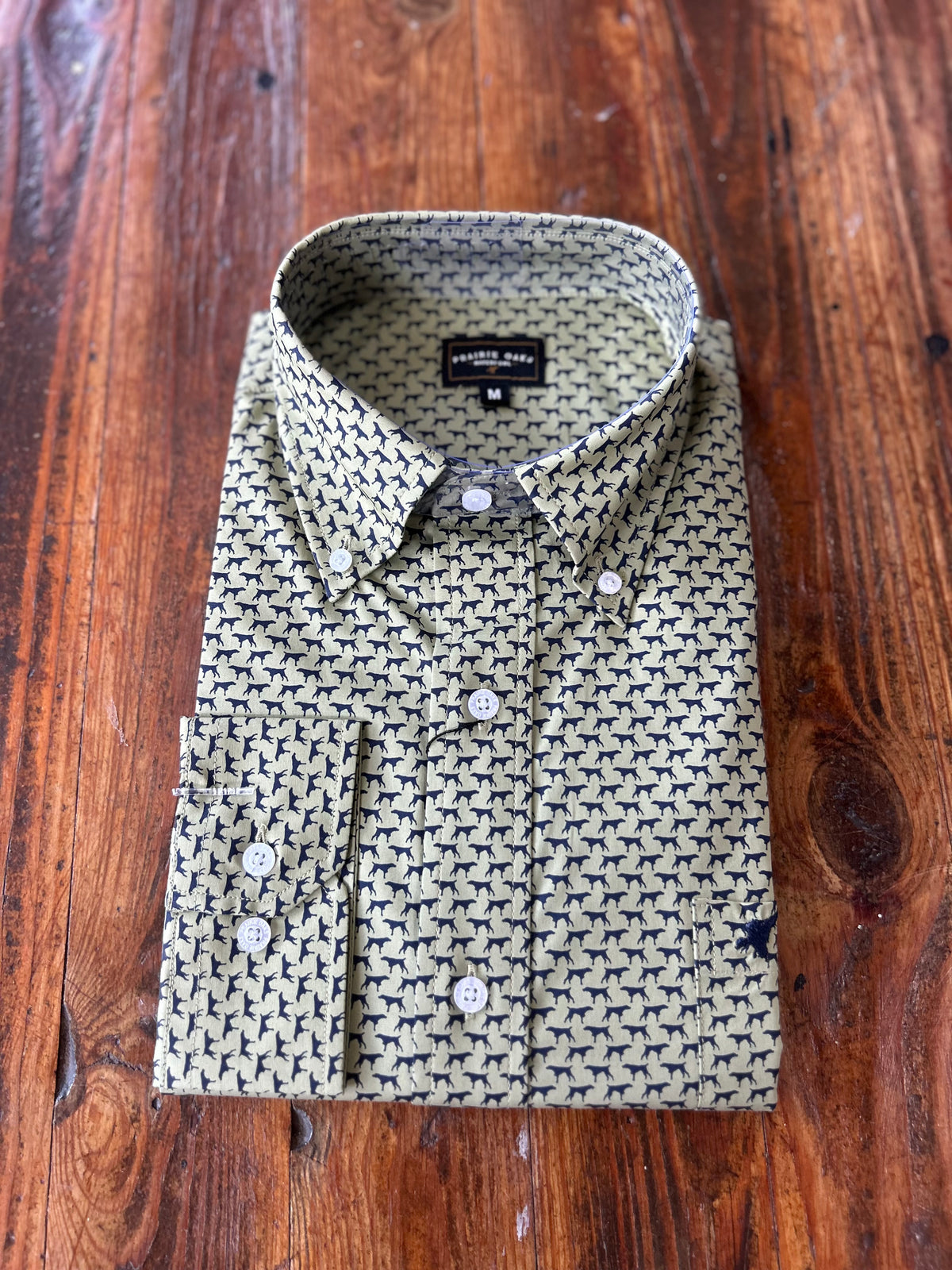 The Lodge Button Down - Bird Dogs Sage