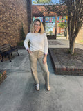Southern Tide Saige Sweater - Sand White