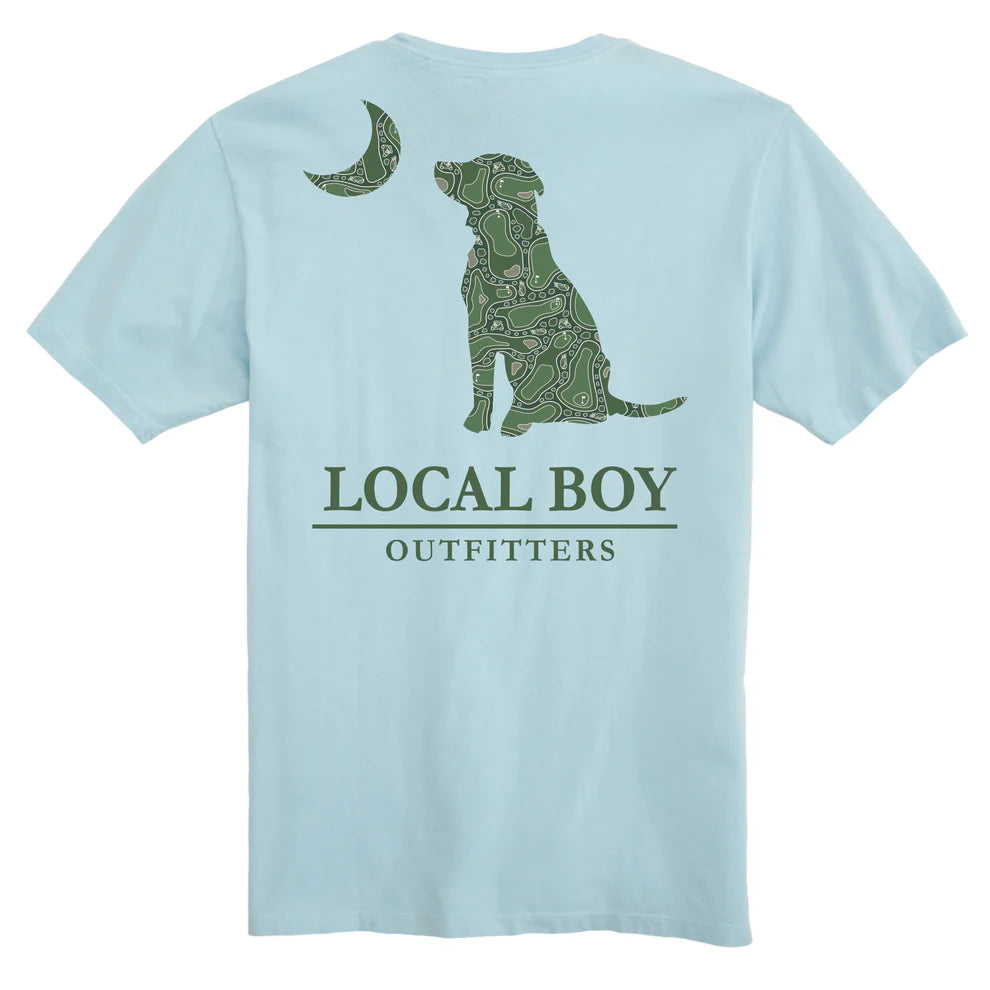 Par 3 Dog  & Moon SS Tee Chambray