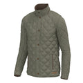Diamond Quilted Jacket-Moss Green