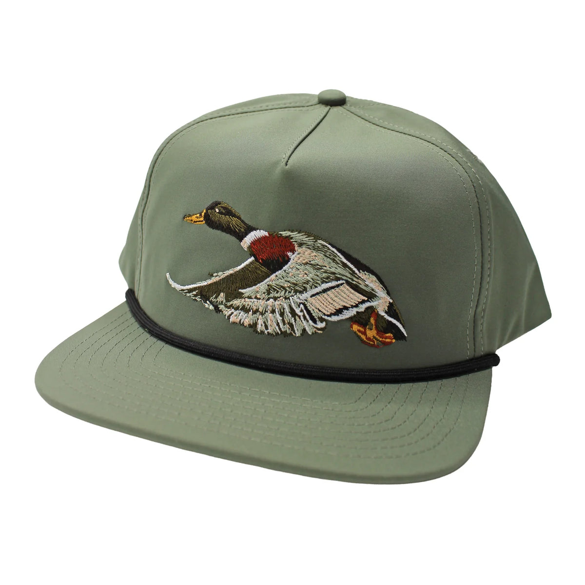 Flying Fowl Low-Profile Rope Hat - Sage