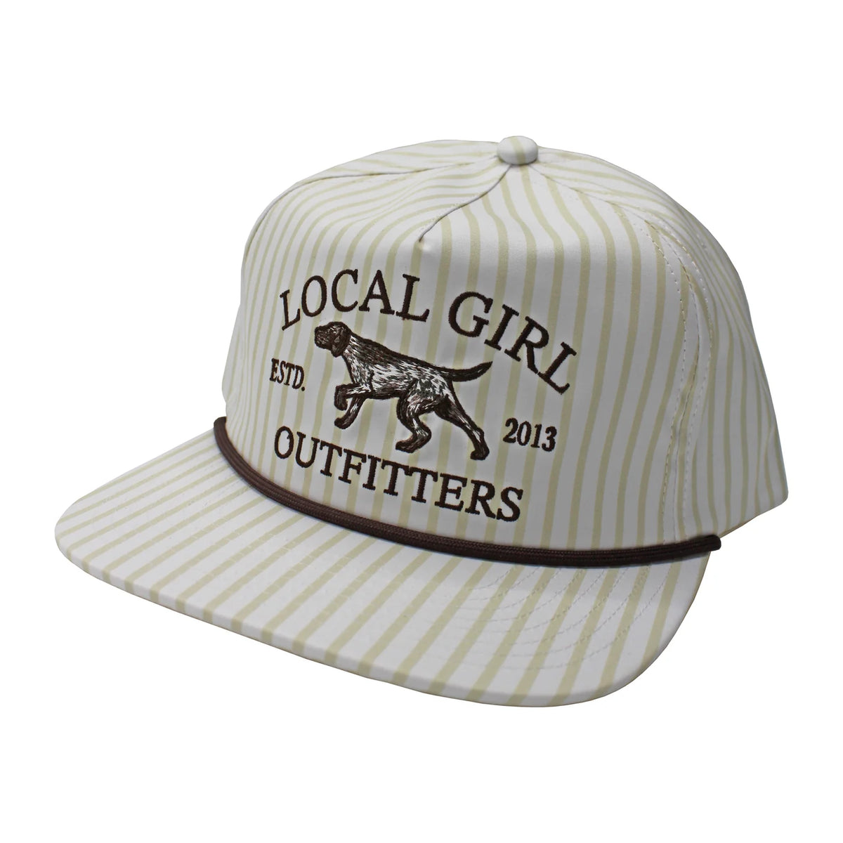 LG Original Spotter Low-Profile Rope Hat - Light Khaki Stripes