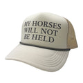 LG Horses Foam Trucker Hat - Light Sand