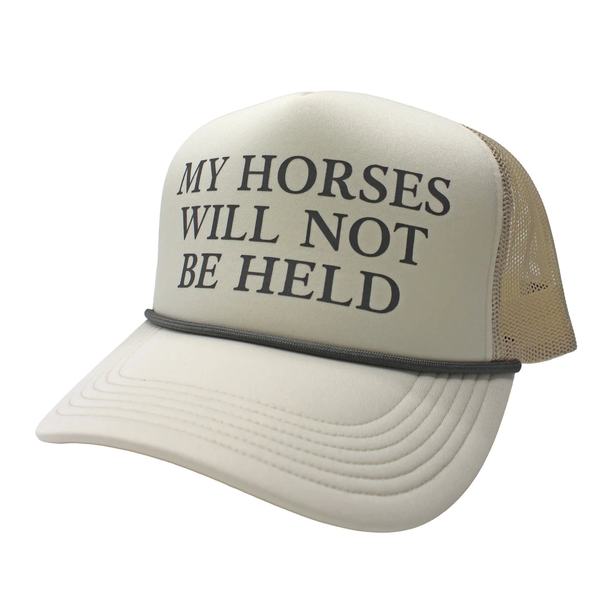 LG Horses Foam Trucker Hat - Light Sand