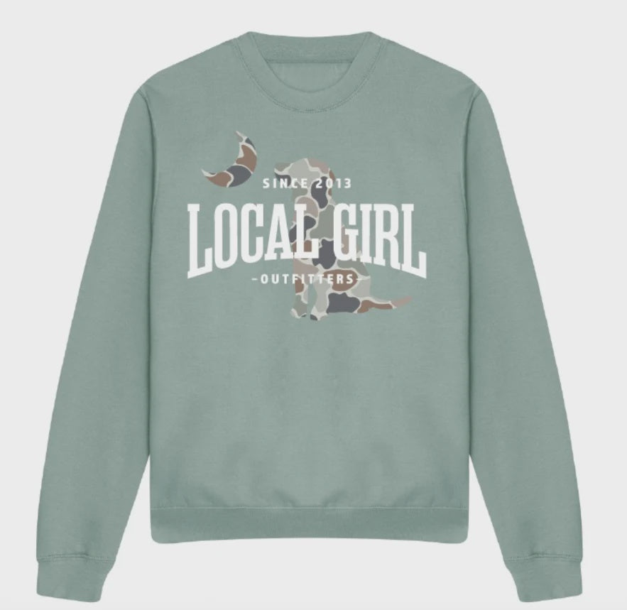 Flora Comfort FP Crew Dusty Green
