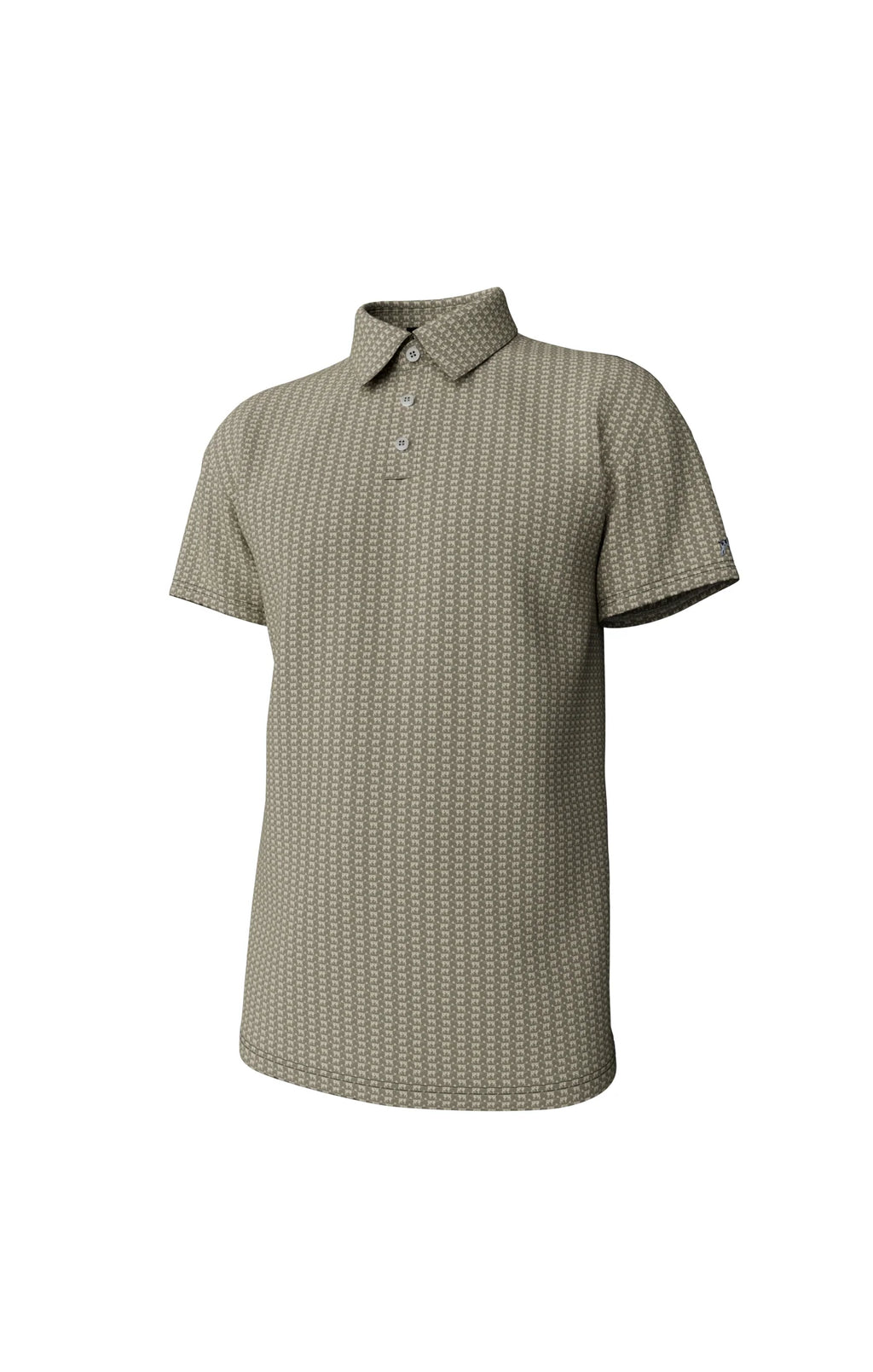 Heritage Print Geyton Polo -Laurel Oak Cloud Cream