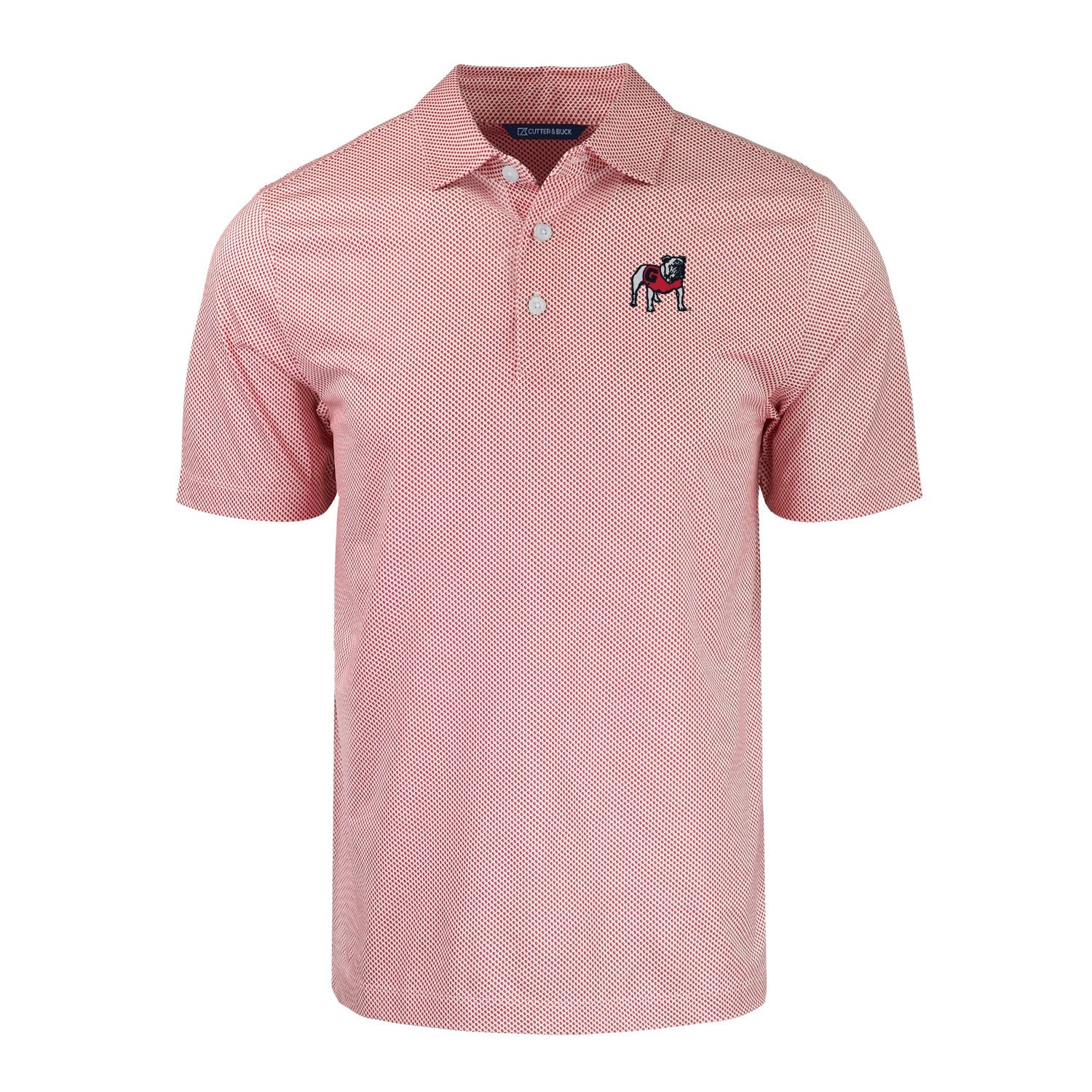 Pike Eco Symmetry Print Red Recycled Polo