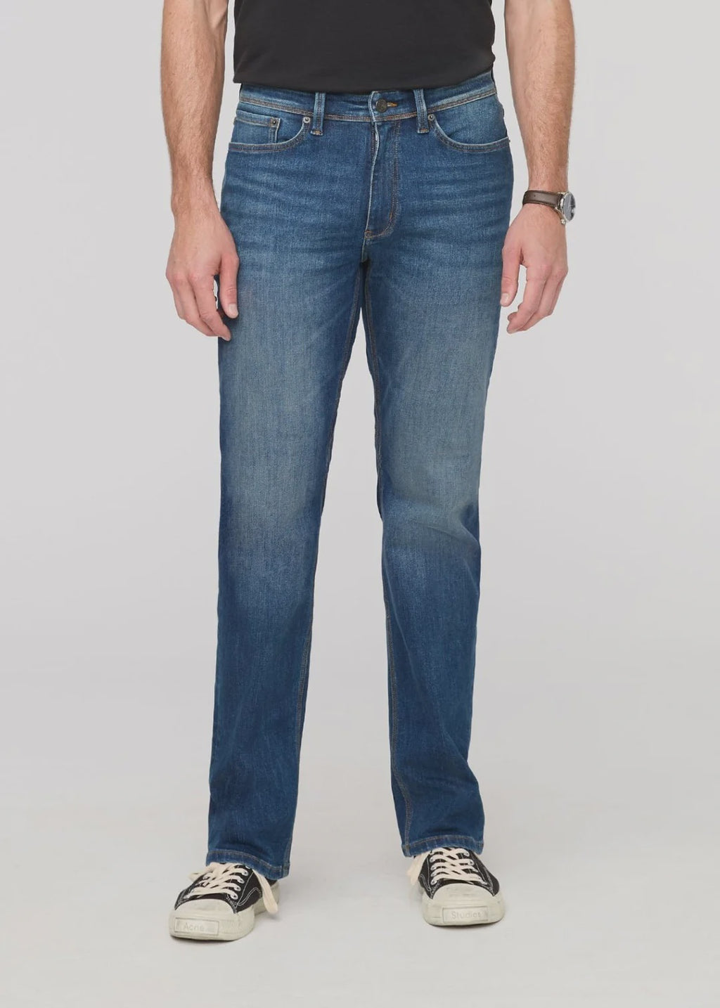 Performance Denim + Straight - dustbowl blue