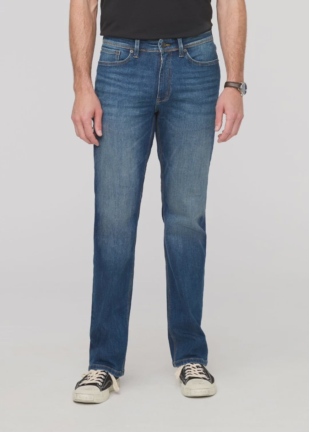 Performance Denim + Straight - dustbowl blue