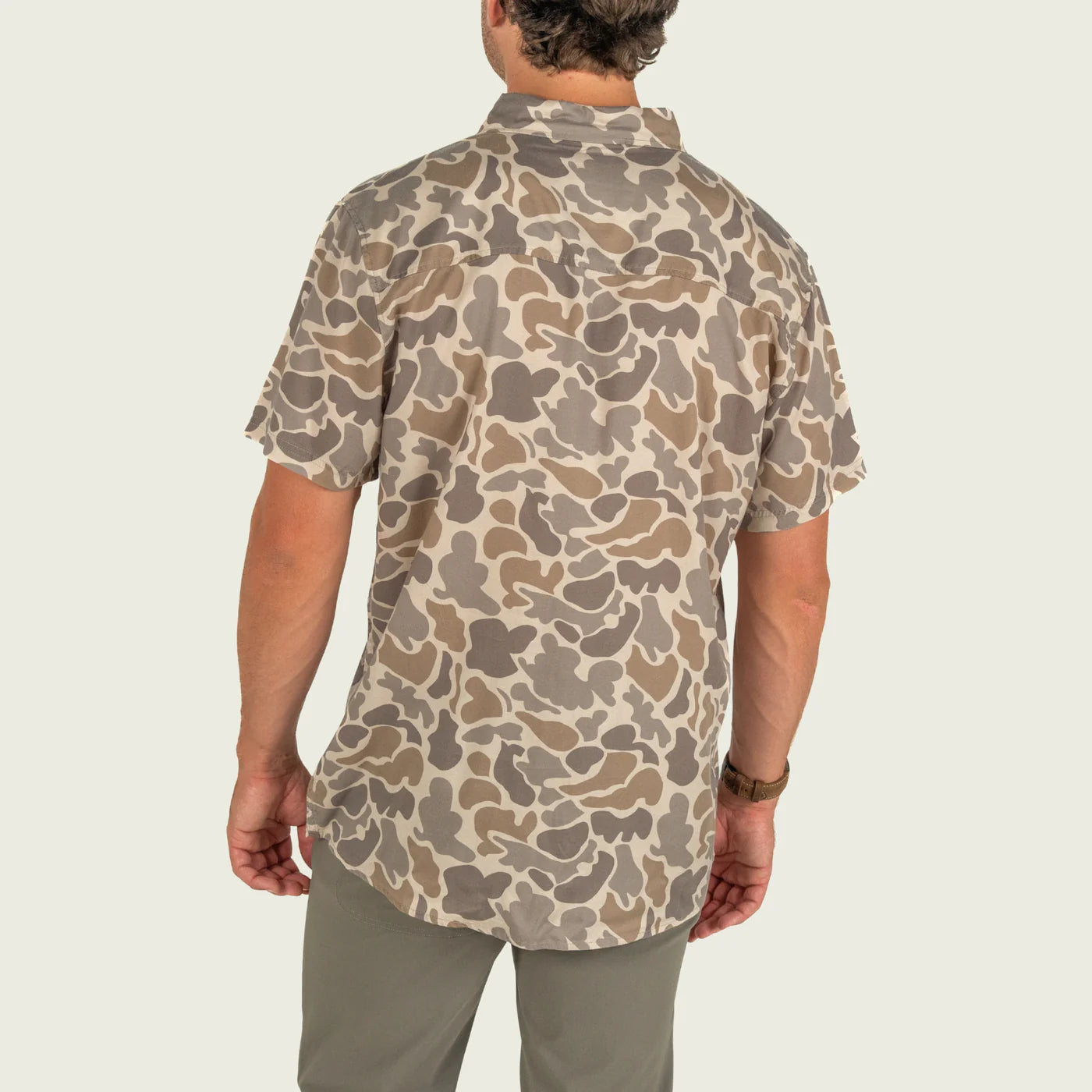 Hagood ss Woven Khaki Mallard Camo