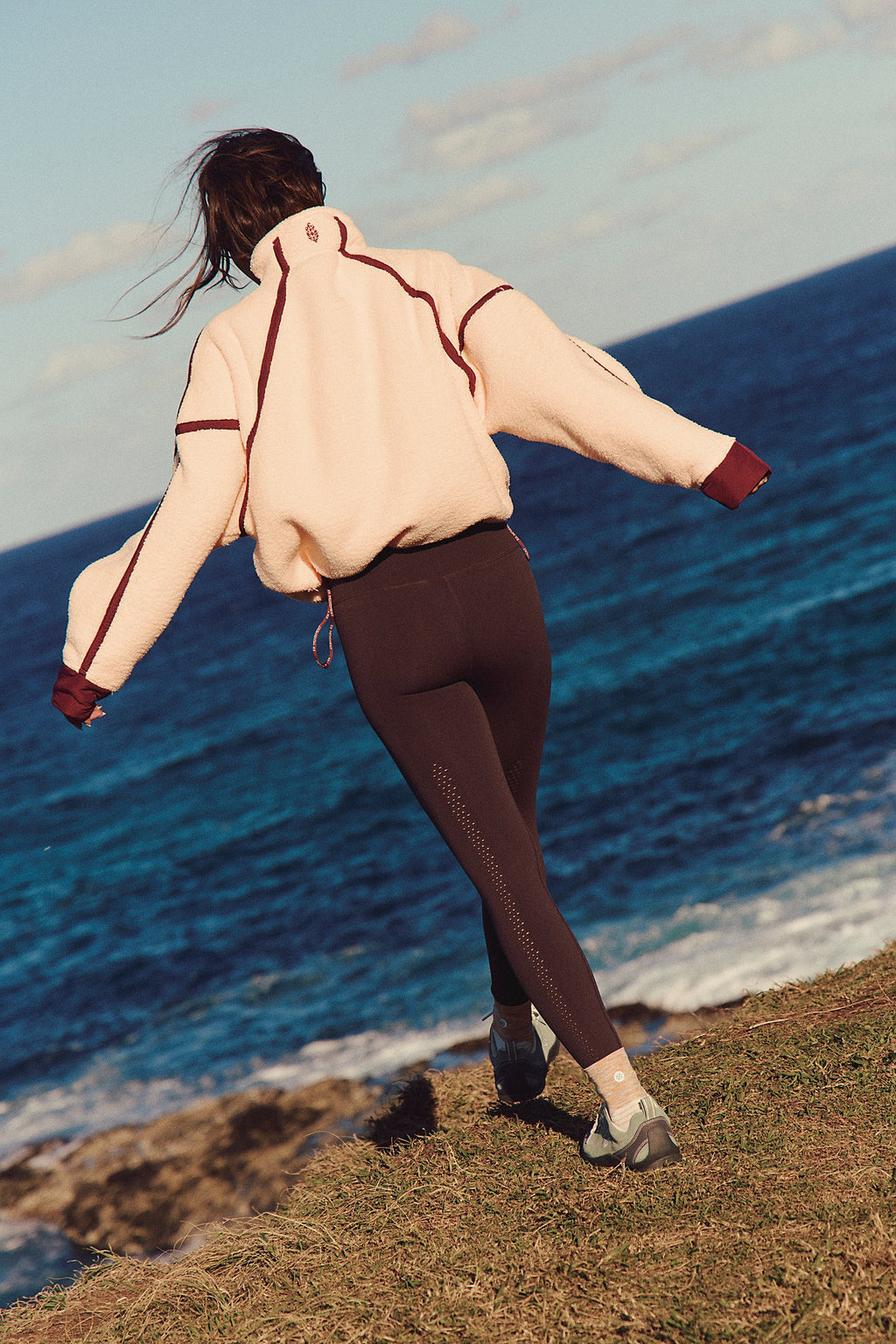 Mountain High 1/4 Zip - Pina Colada/Red Velvet