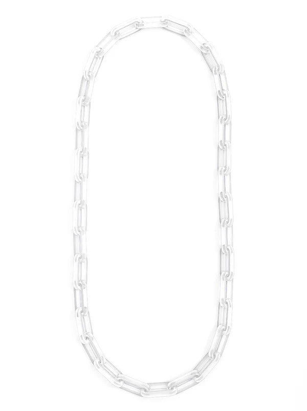 Colorful Resign Cable Link Long Necklace-Alice
