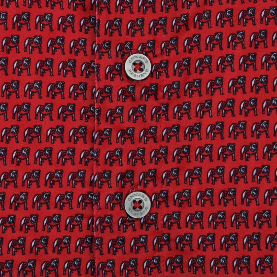 UGA Standing Bulldog Printed Polo - Red