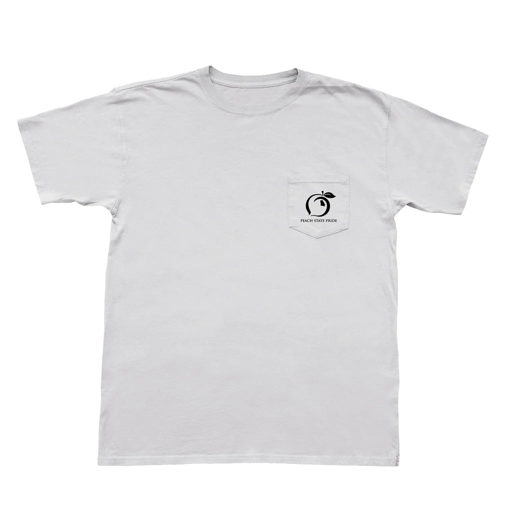 PSP Banner Flag Short Sleeve Pocket Tee Oyster