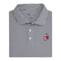 UGA G Dog Echo Striped Perf. Polo - Black