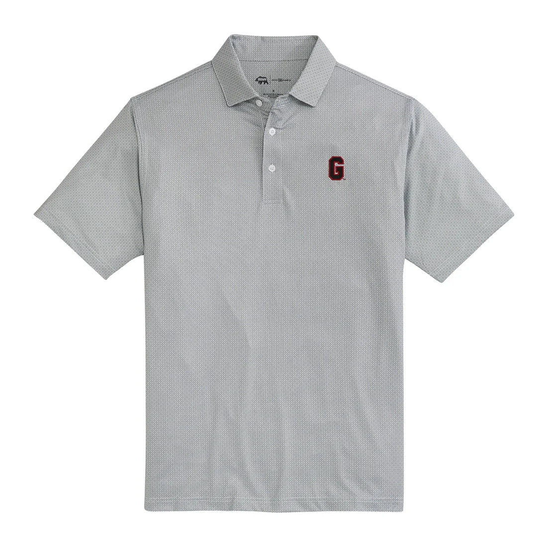 UGA Bone Yard Printed Perf. Polo - White