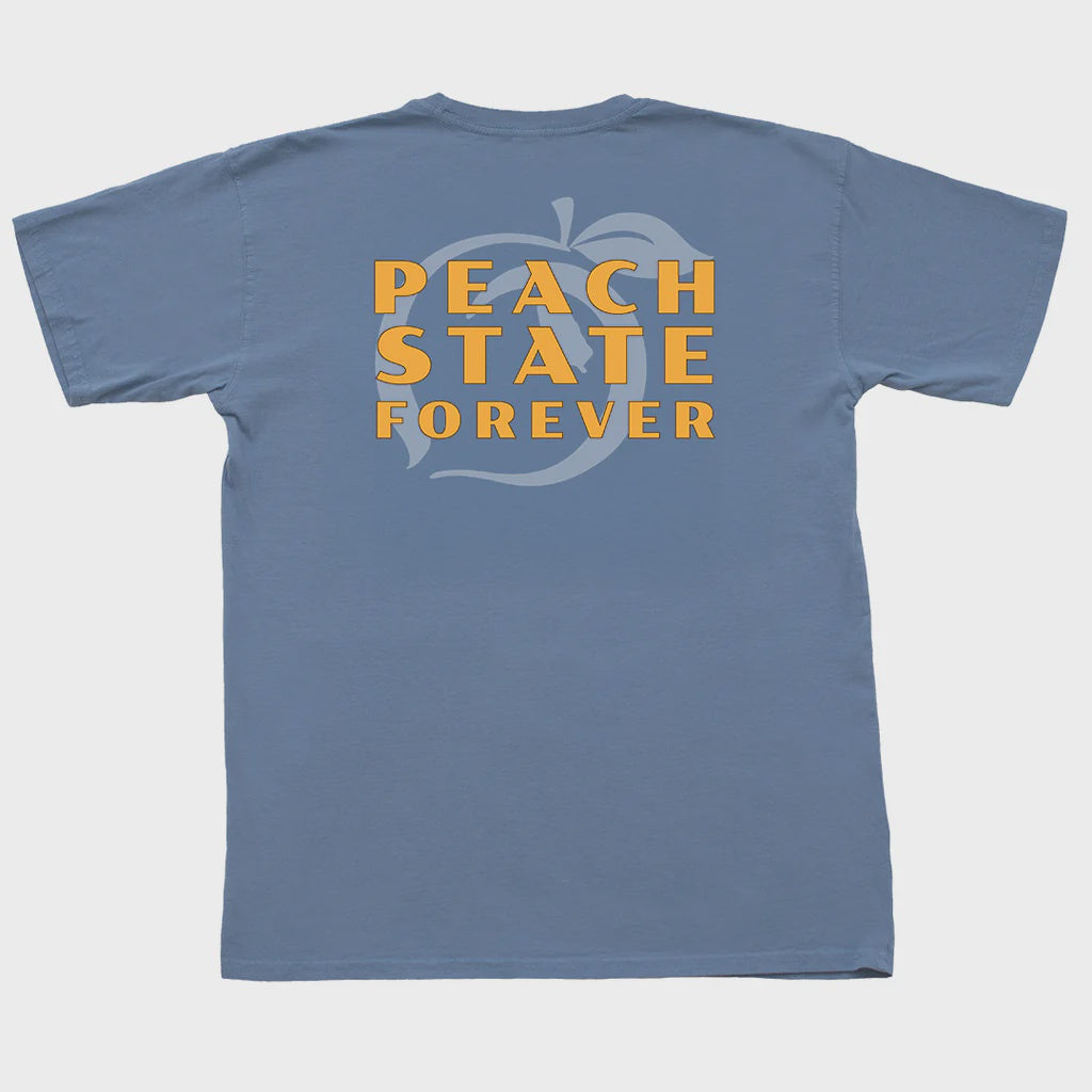 Peach State Forever SS Pocket Tee Denim