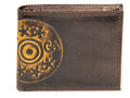 BURNISHED ANTQ BROWN PASSCASE WALLET