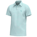 Plams Polo Aqua/White