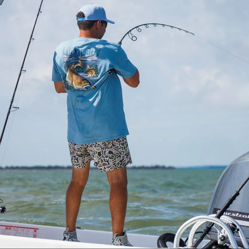 Redfish Hook SS Tee Slate