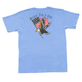 American Co Til I Die Eagle SS Pocket Tee- Barrier Blue