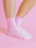 Weekend Quarter Ruffle Pink