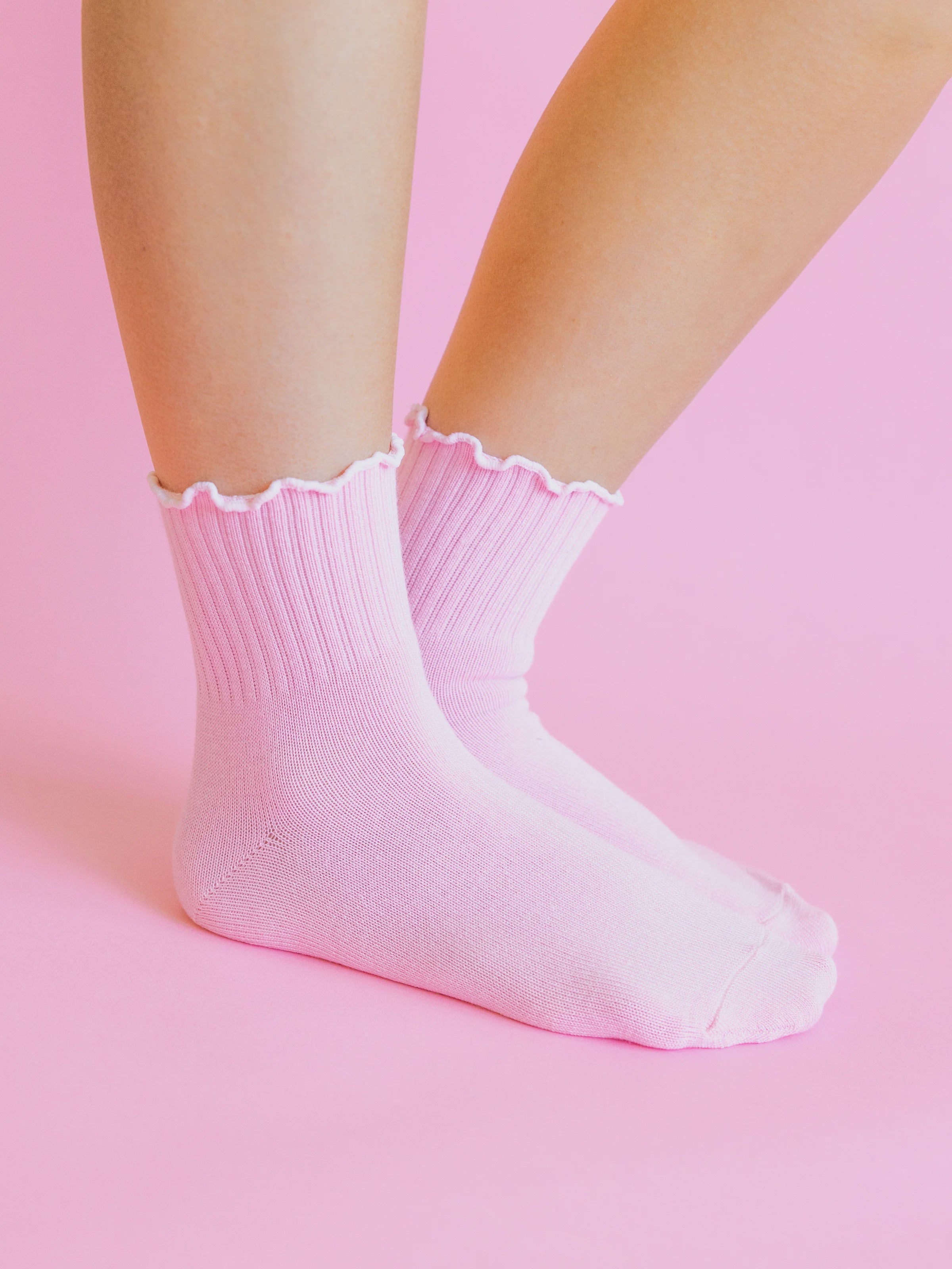 Weekend Quarter Ruffle Pink