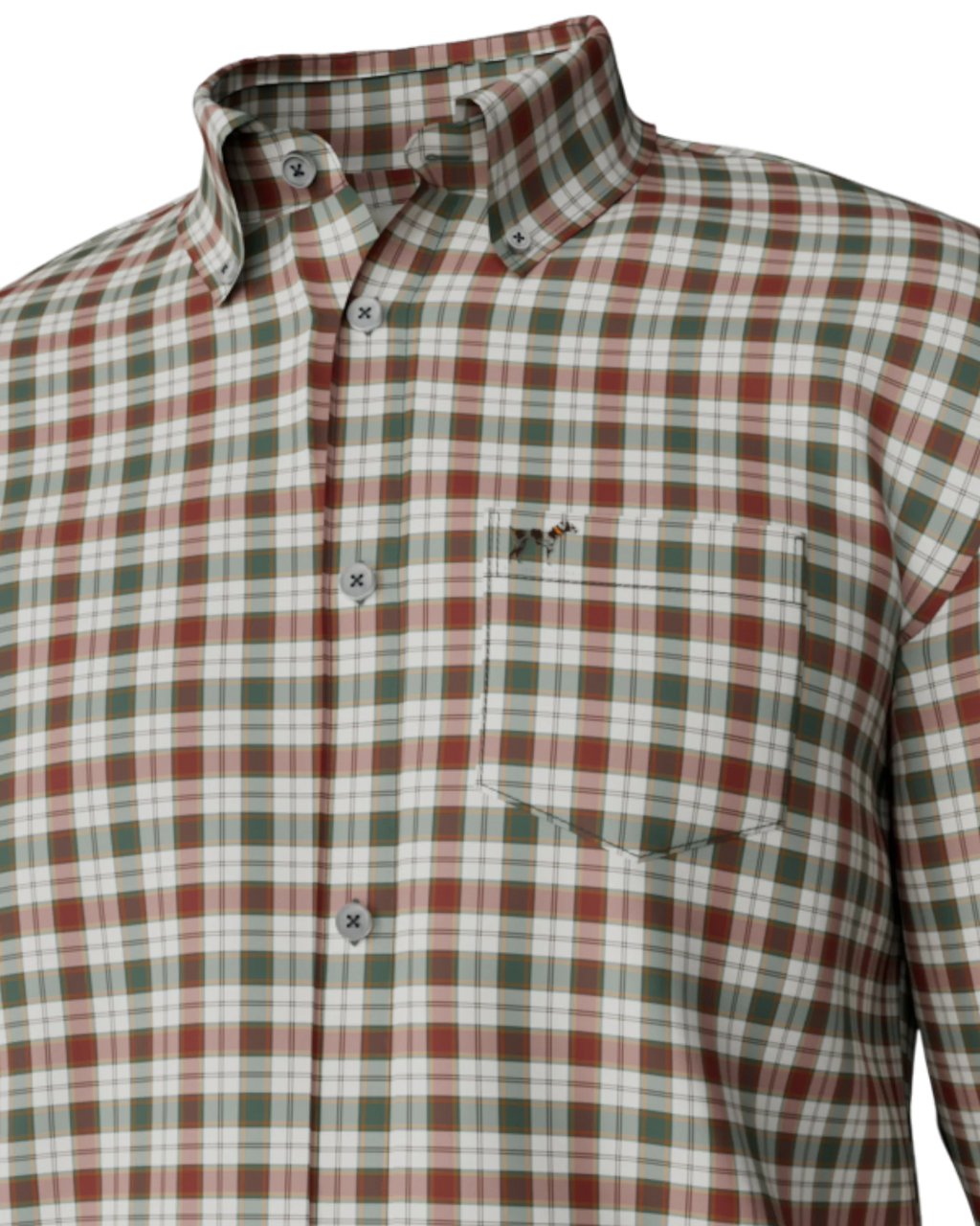 Wright Plaid Festive Button Up