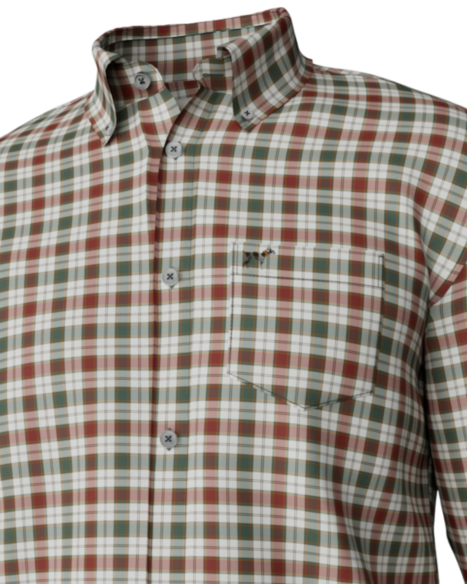 Wright Plaid Festive Button Up