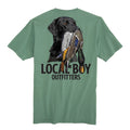 Youth Feathered Fetch SS Tee Light Green