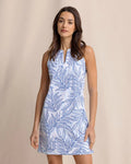 W Ainslee Blue Palms Dress